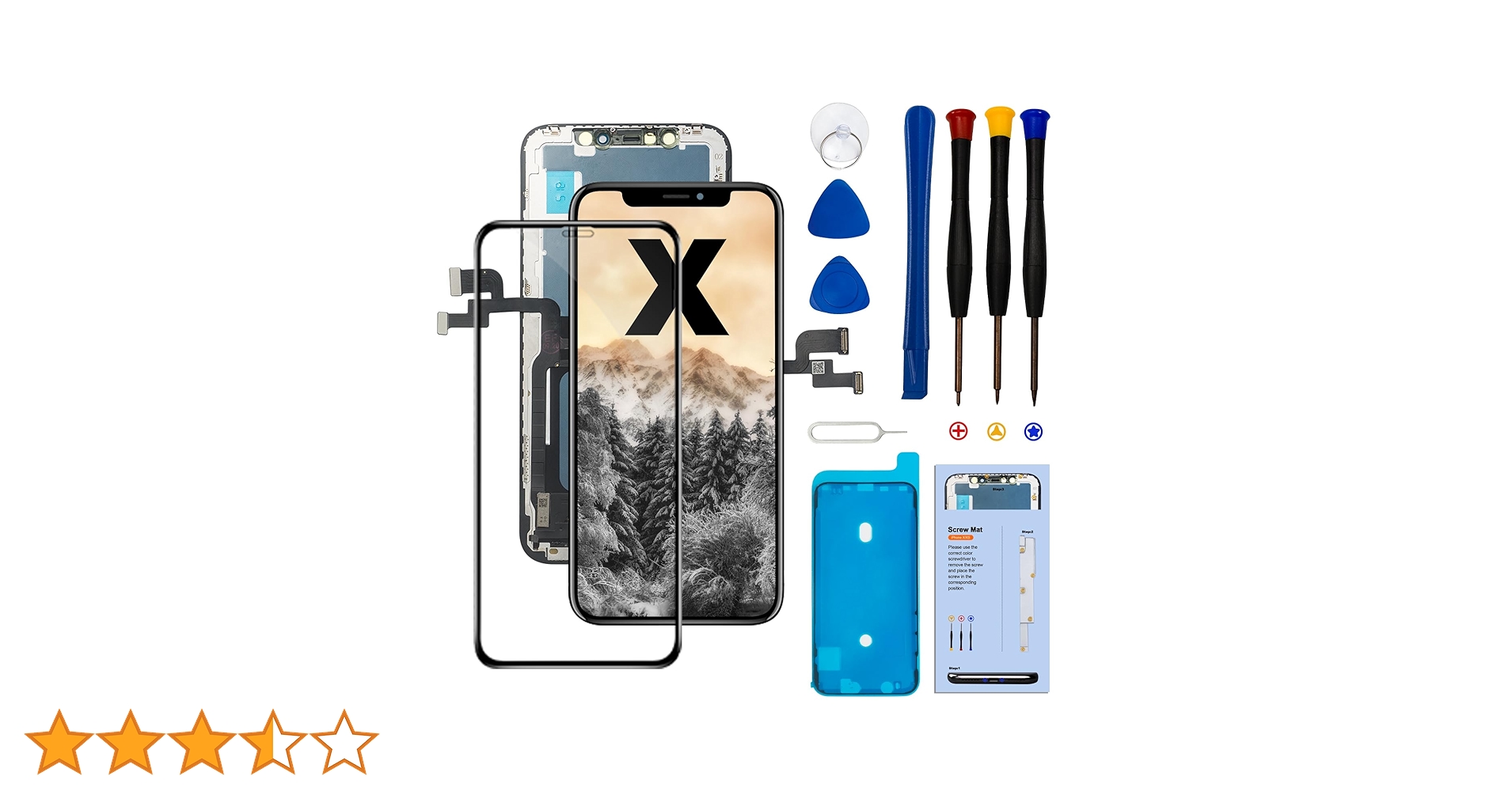 Amazon.co.jp: Tearue iPhone X 液晶パネル交換 iphone x 画面